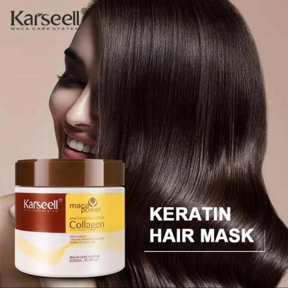 BUY 1 GET 1 FREE OFFER Collagen Hair Treatment Deep Repair Conditioning Argan Oil Collagen Hair Mask Essence for Dry Damaged Hair All Hair Types 16.90 oz 500ml