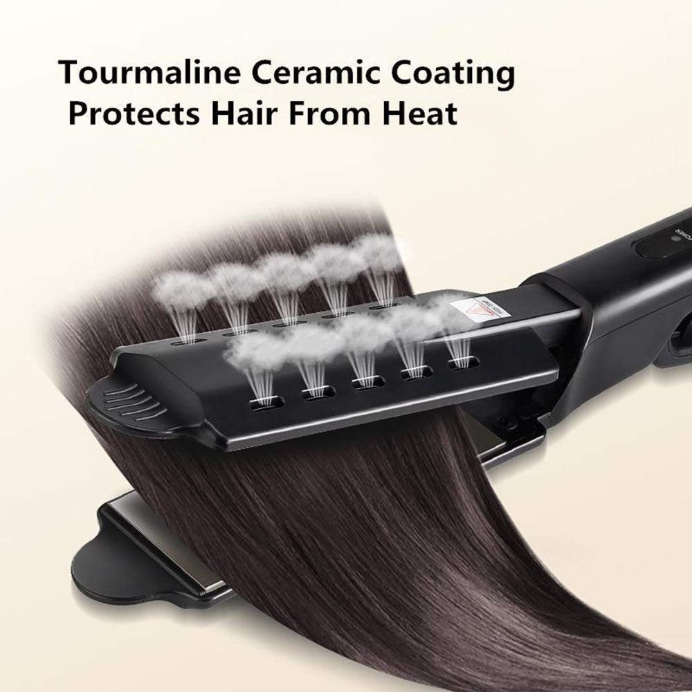 Steam Hair Straightener Four-gear Fast Warm-up Adjustment Ceramic Tourmaline Ionic Flat Iron Hair Straight